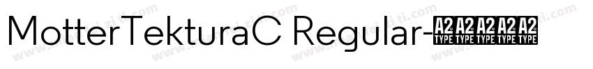MotterTekturaC Regular字体转换